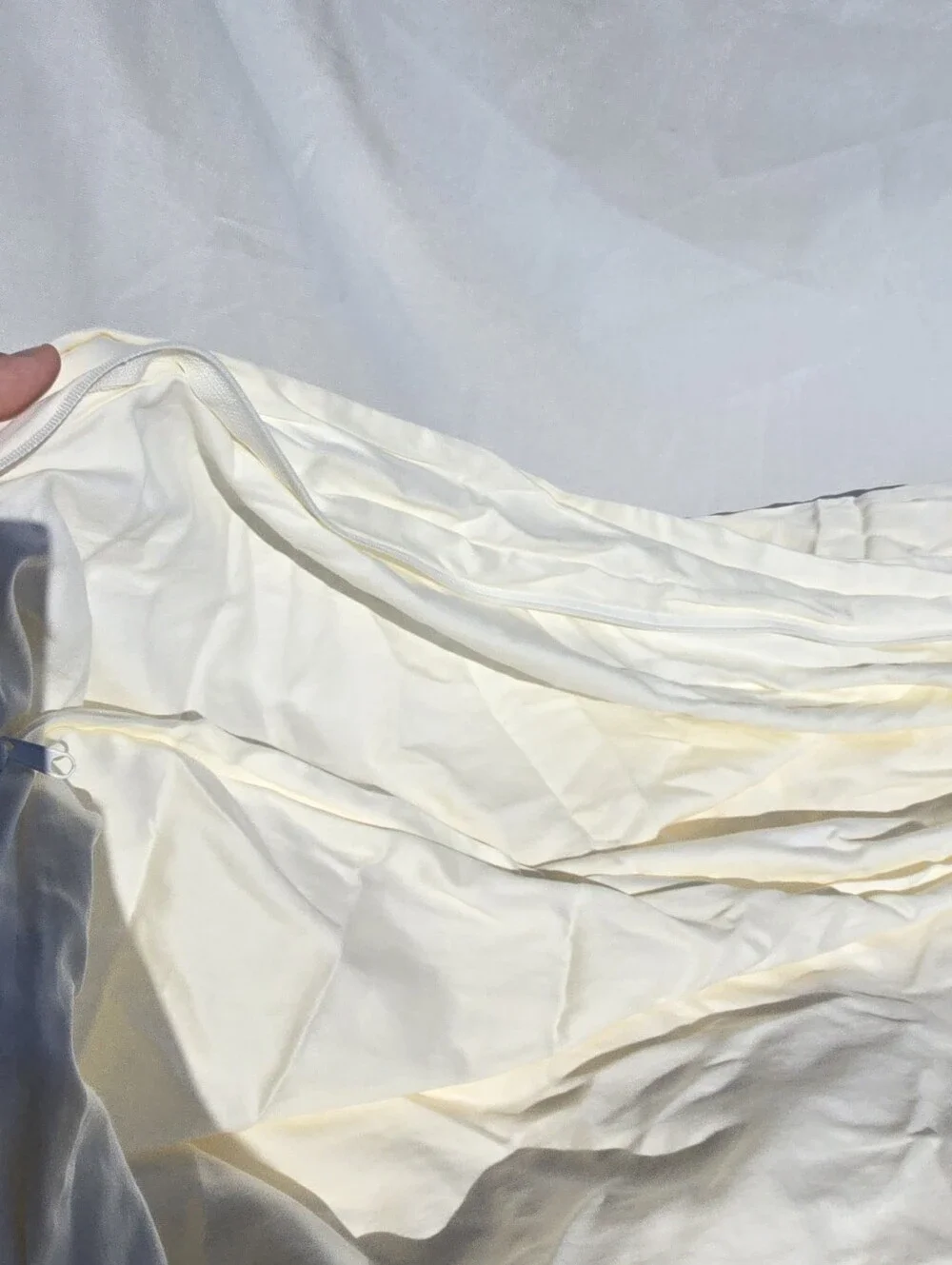 Quince FULL / QUEEN Ivory Giza Cotton Sateen Duvet Cover ONLY 100% Cotton